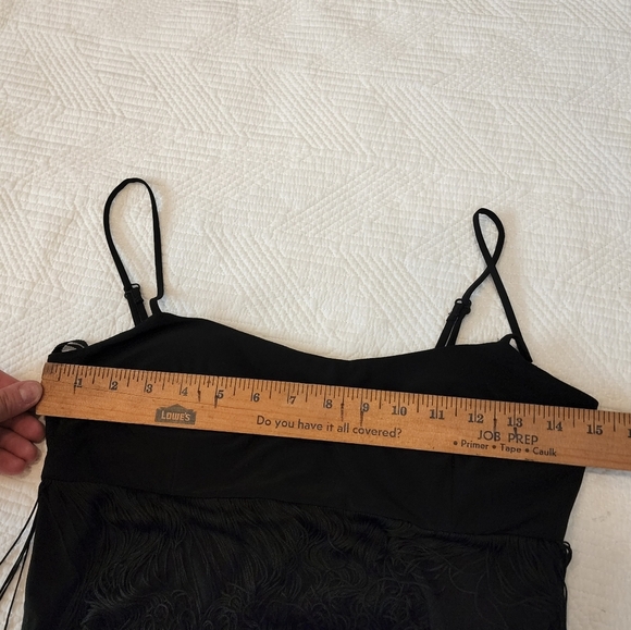 Boston Proper fringe black mini dress sleeveless size xs - Picture 13 of 13